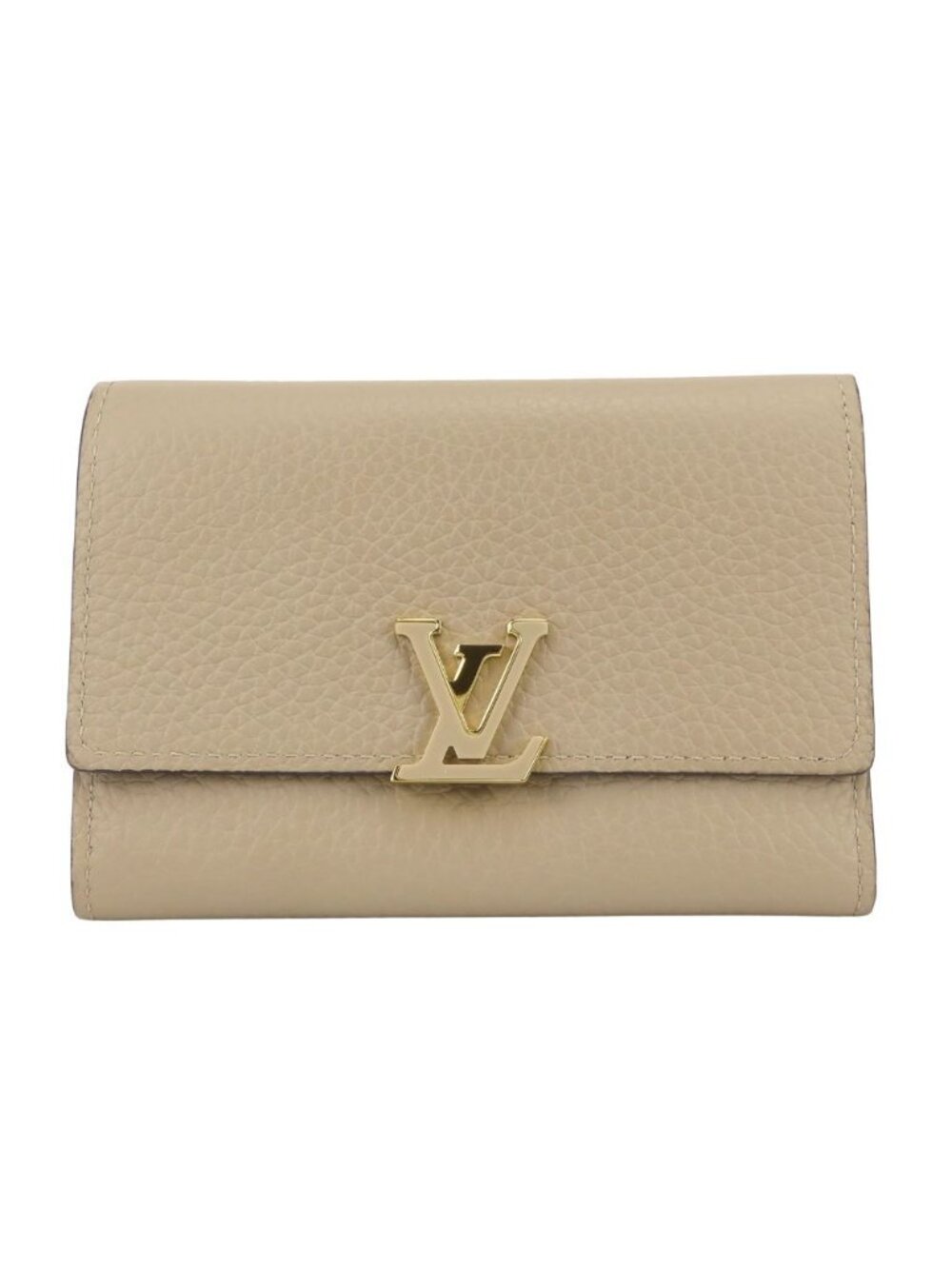 Louis Vuitton Trifold Wallet Portefeuille Capucines Compact Taurillon Leather